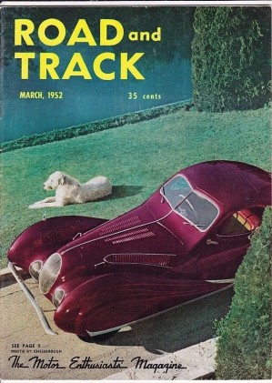 ROAD & TRACK 1952 MAR - Vol.3 #8, PLYMOUTH CAMBRIDGE, TALBOT 3.9, ALFA STORY